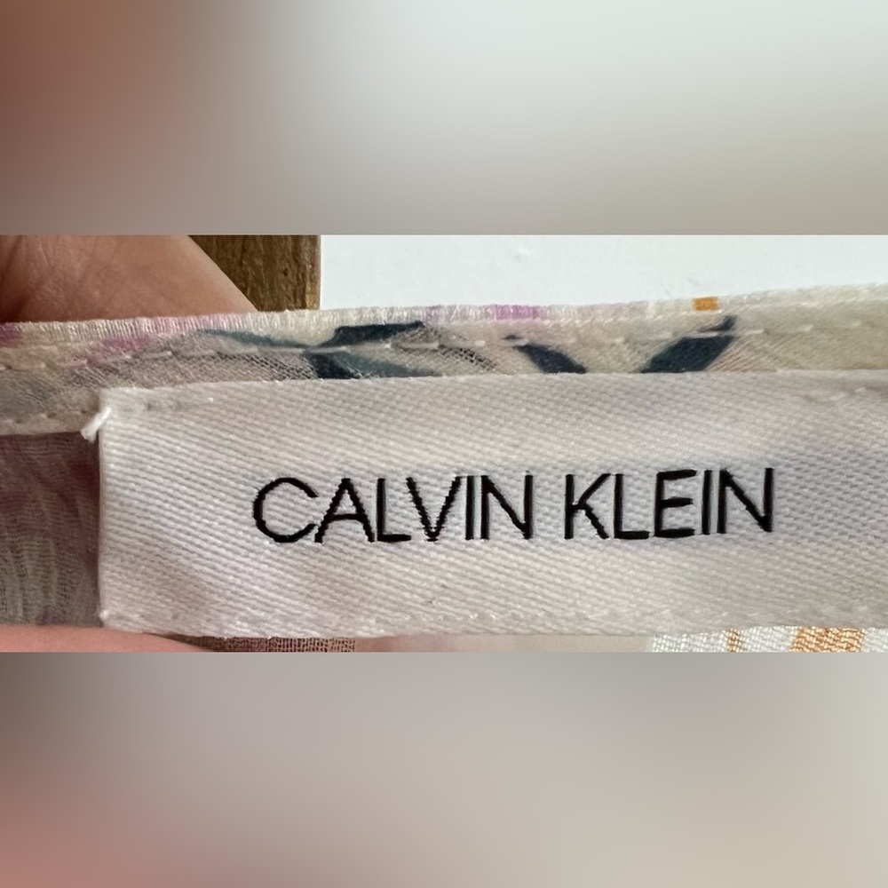 Calvin‎ Klein Floral Sleeveless Dress - Cream - Picture 5 of 6